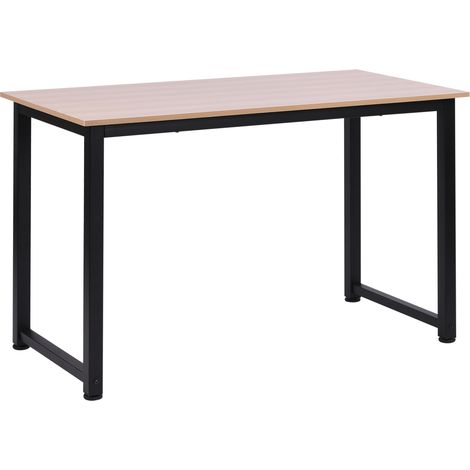 Mesa de Ordenador Escritorio para Hogar Oficina Pies Ajustables 120x60x76cm (1/8)