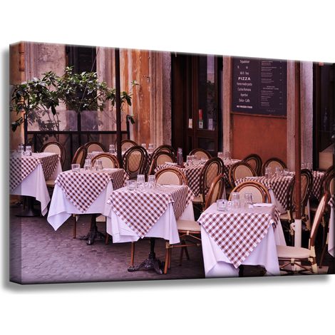 Leinwanddruck Restaurant Café 60x40 cm