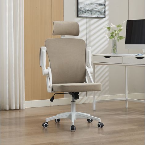 Silla escritorio ergonómica ajustable kaki OKMYHOME (1/5)