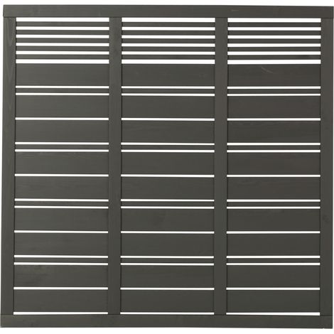 Plus Zaun Silence 176 x 170 cm umbragrau fungizidbehandelt