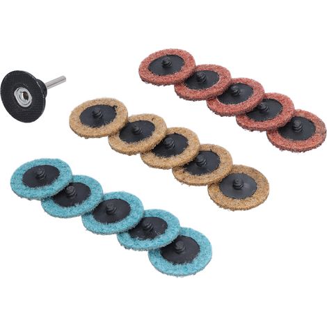 37 disques de ponçage 2 pouces grain gros, lot de disques abrasifs pour meuleuse droite, surface de préparation