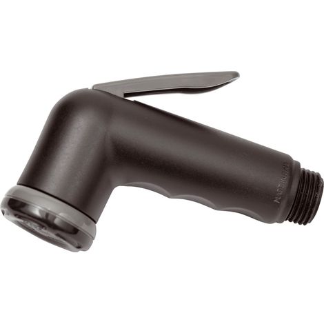 Doccetta shut-off nera opaco in abs stampata made in italy. (1/4)