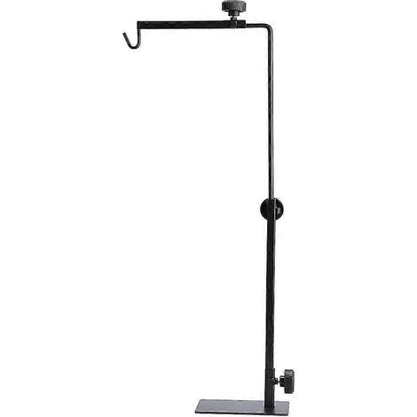 Lampe pour reptiles avec pied réglable et télescopique, support chauffant pour tortues et lézards, terrarium en verre. (1/5)