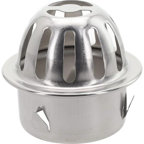 1 protection de gouttière, filtre en acier inoxydable, pour protection de bec de descente rond, en forme de ballon, filtre de gouttière, protection contre les feuilles (50 mm) (1/5)