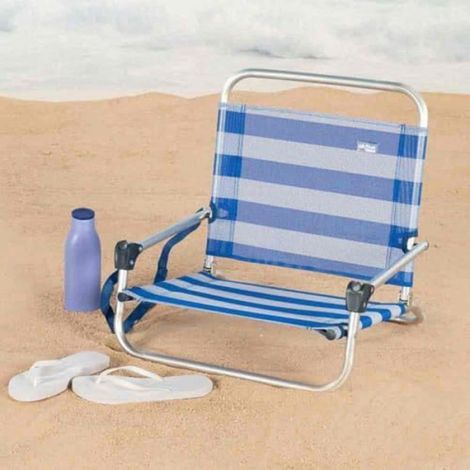 Chaise de Plage - - Multicolore - Aluminium - Pliable - 1 place