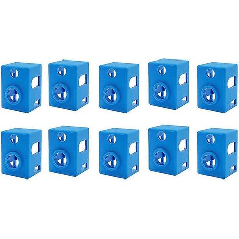 Lot de 10 housses en silicone pour bloc chauffant V6 PT100 pour imprimantes 3D - Rétention de chaleur et protection améliorées (1/5)