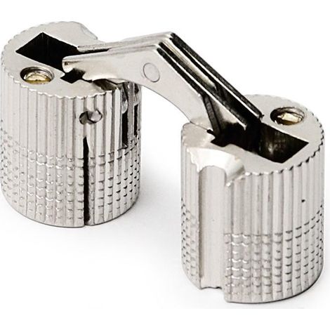 HERRAJES ALK bisagra oculta redonda laton 10mm niquel , La bisagra oculta redonda de latón de 10 mm es una opción duradera para puertas y muebles. Fabricada en material latón co