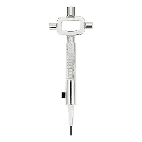 Multi Fonction Clef Carré, Clé en Croix, Clé de Construction Universelle, Clé avec Echelle, Clé universelle pour Armoires Electriques, Peut Etre Utilisé pour Mesurer la Longueur de la Bouteille Gaz (1/5)