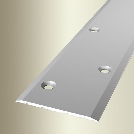 PROVISTON Übergangs- & Ausgleichsprofil Aluminium 60 x 1000 mm Silber Bodenprofil Metallprofil Übergangsschiene