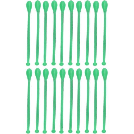 20 mini-cuillères de prélèvement d'échantillons en plastique double face pour usage en laboratoire (1/4)