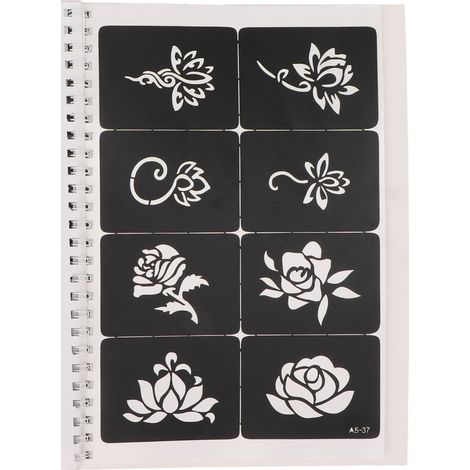 Modèles de tatouages à l'aérographe : 97 motifs, imperméables, réutilisables et portables, pour tatouages temporaires et peintures corporelles. (1/5)