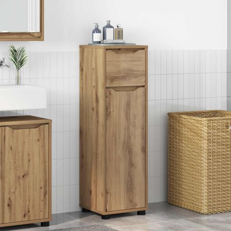 vidaXL Gabinete de Baño Roble artisan 30,5 x 30 x 101 cm (1/5)