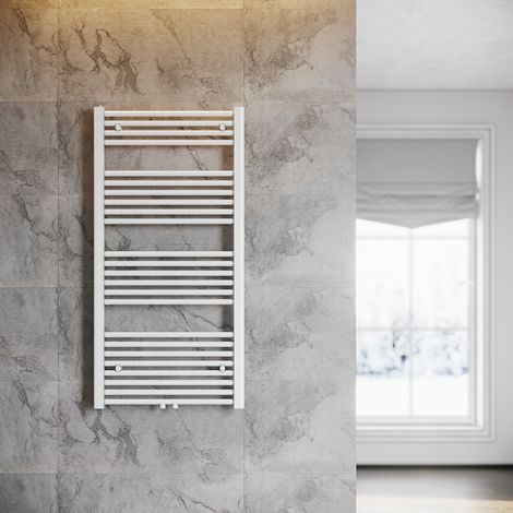 ELEGANT Handtuchtrockner Heizung Bad 1200x600mm Heizung Badezimmer Weiß Handtuchheizkörper (1/5)