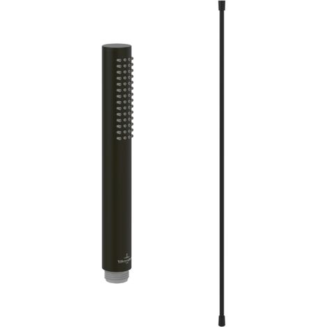 Cabezal de ducha de mano Villeroy & Boch Verve Showers + Manguera universal de 160 cm, negro mate