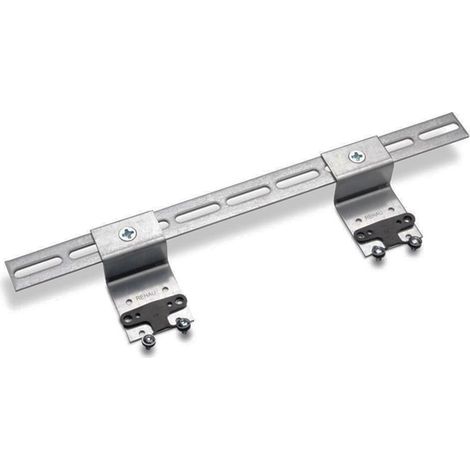 Rehau Halter D, für Doppelanschluss, inkl. 2 EPDM-Dämmscheiben und 4 Schrauben M5 (1/2)