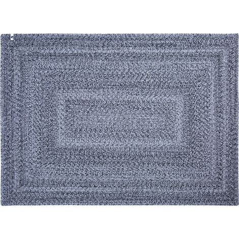 CORVIA - Tapis 120x170cm PET Recyclé Toucher Laine Poivre et Sel (1/5)