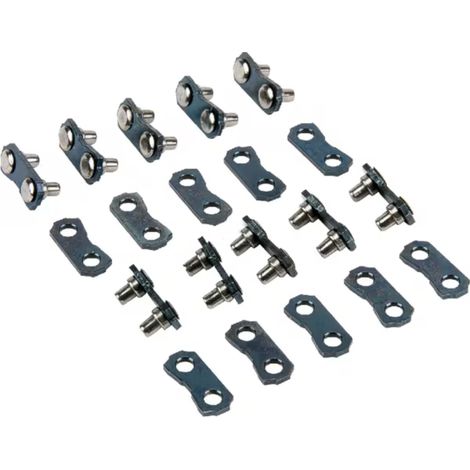 Cyclingcolors – Lot de 10 attaches rapides maillons de jonction 0,325 inch – Épaisseur 1,6mm – Pour chaînes de tronçonneuse – Connecteurs mâle femelle