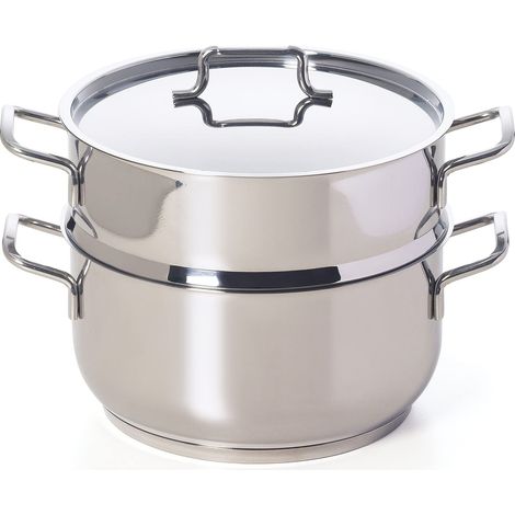 Excelsa Cooking Light Plus Vaporiera 2 Ripiani, Alluminio pressofuso, Argento (1/5)