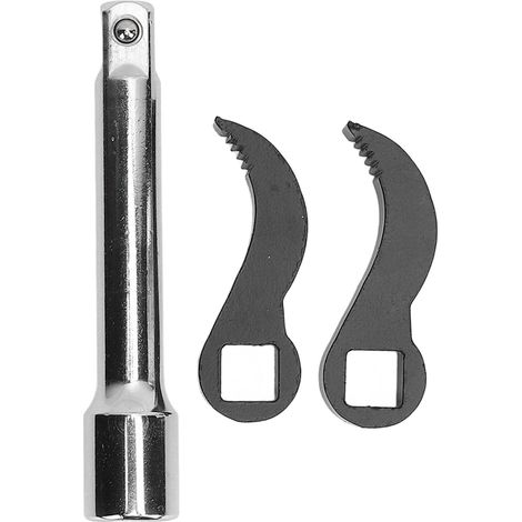 Ensemble de 3 pièces, tête d'adaptateur de clé à levier, outil d'adaptateur de pied-de-biche carré d'entraînement de 1/2 pouces et tige d'extension
