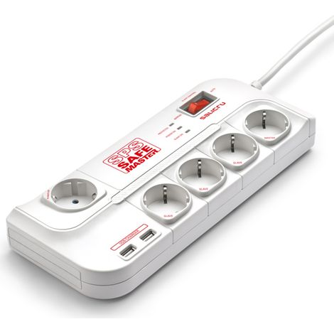 Überspannungsschutz SALICRU SPS SAFE MASTER, 5 Plugs+2xUSB (680BA00005) (1/2)