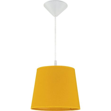 Lampadario da soffitto "Maida" plafoniera per cameretta e cucina tinta unita -Big / Giallo (1/4)