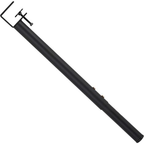 Pieds de table à clipser, hauteur réglable sans perçage, adaptés aux bureaux et tables basses à monter soi-même, avec protection de sol, noirs. (1/5)