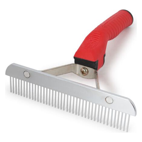 VtiziklPeigne pour animaux de compagnie Peigne à râteau extra-large Brosse de toilettage Outil de démêlage Peigne de beauté pour grands chiens Golden Retriever Husky Berger allemand