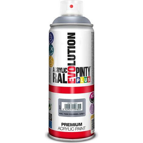 Vernice Spray PintyPlus Evolution 520cc RAL 7000 Grigio Scoiattolo