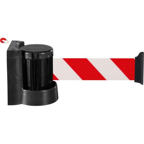 Moravia Sangle murale MORION magnétique rouge/blanc rayé, longueur 4000 mm (1/2)