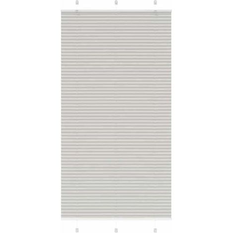 4015366 Store plissé gris clair 110x200cm largeur du tissu 109,4cm (1/5)