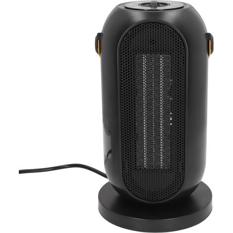 Chauffage d'appoint électrique oscillant avec poignée en cuir PU, protection anti-basculement et anti-surchauffe, pour bureau et maison, prise européenne 220 V (1/5)