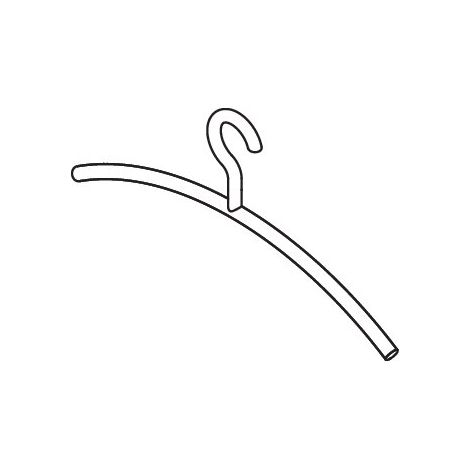 HEWI 570.99.002 90 Cintre, crochet fixe (1/2)