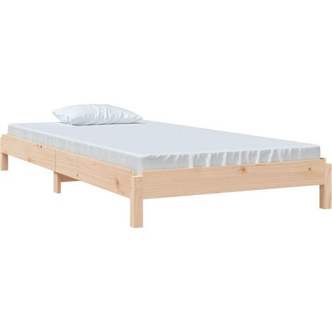 Stapelbett 90x190 cm Massivholz Kiefer vidaXL (1/5)