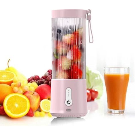 1 Presse-agrumes, 6 lames, 500ml, 150W, USB, pour cuisine et voyage (1/4)