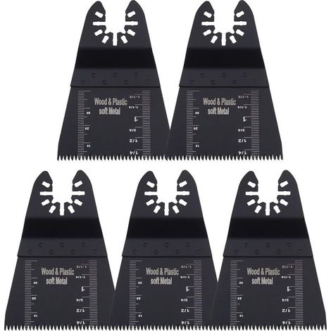 Kaelt - Lot de 5 lames de scie oscillantes pour outil multifonction 65 mm (1/5)