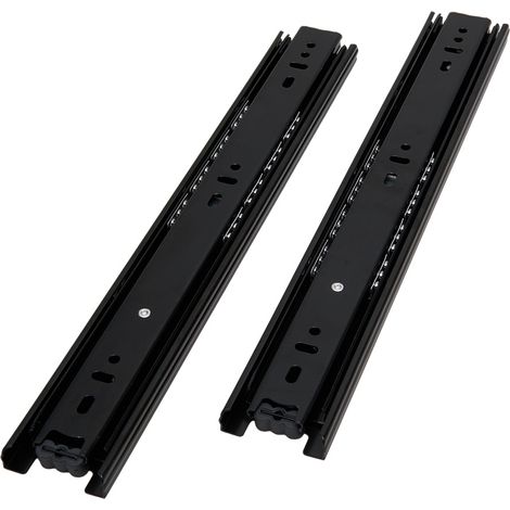 1 Pair 3 Folds Full Extension Ball Bearing Drawer Slides (1/5)