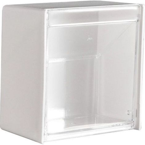 1 Boîte de rangement, plastique transparent, design mural, pour salle de bain, bureau (1/5)