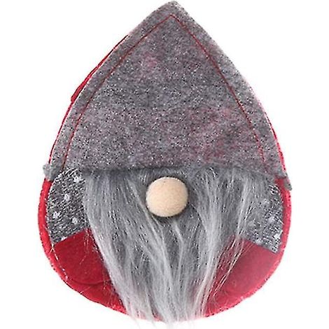 Ensemble porte-couverts de Noël pour couteaux et fourchettes, sac de décoration de table de Noël, mini poupées sans visage. (1/5)