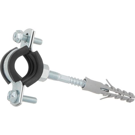 Abrazadera metálica con goma para tubos de 3/4" (26-30 mm) (1/2)