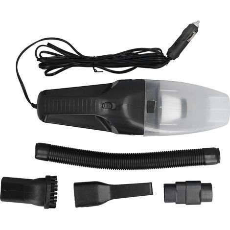 Aspirateur de voiture 120 W, puissance d'aspiration élevée, faible bruit, convient à une utilisation sur surfaces sèches et humides, portable, compact, noir. (1/5)