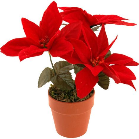 Künstlicher Weihnachtsstern, H. 22 cm