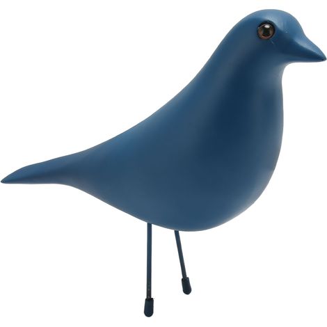 Figurine d'oiseau bleu en résine, statue décorative moderne et mignonne pour salon, restaurant, bureau (1/5)