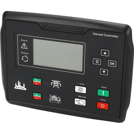 LCD-Display-Bedienfeld für Dieselgeneratoren, USB-Anschluss, automatischer Start, Selbststartsteuerung, 132 x 64 Pixel, 15–360 V (1/5)
