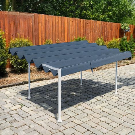 Tonnelle de jardin en polyester 286 x 245 x 23 cm (1/5)