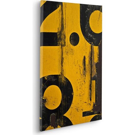 Komar Canvasbild Used Letters - 60 x 40 cm - Bild auf Keilrahmen - Vintage und Retro (1/2)