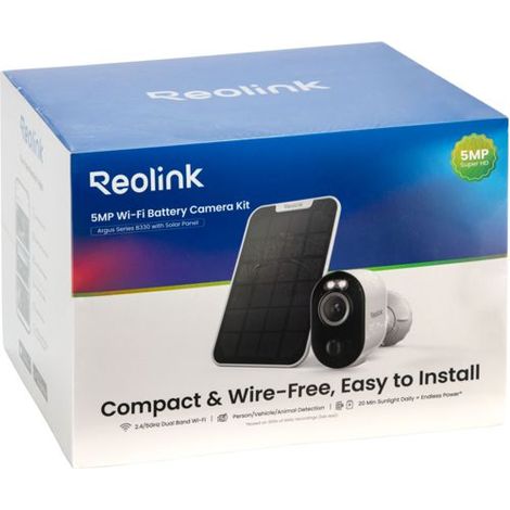 Outdoor Camera - REOLINK - B330 - Solar Panel - White