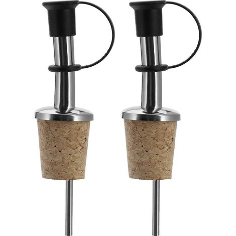Becs verseurs en acier inoxydable pour bouteilles avec bouchon à valve et tube d'aération (1/5)