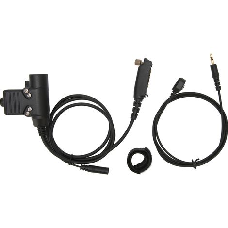 Adaptateur PTT U94 Plug and Play avec micro doigt pour Sepura STP8000, STP8030, STP8035, STP8038, STP8040, STP8080 (1/5)