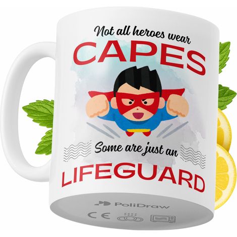 Lustige Tasse für Rettungsschwimmer – Kaffee- oder Teetasse mit witzigem Textdesign – ideal für Geburtstage, Namenstage, Feiertage und besondere Anlässe. Hochwertige Tasse für Zuhause, Büro und Arbeit