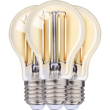 3xSmart Home Lampadina LED E27 Luce Bianca Calda Controllo App Alexa e Google 7W (1/5)